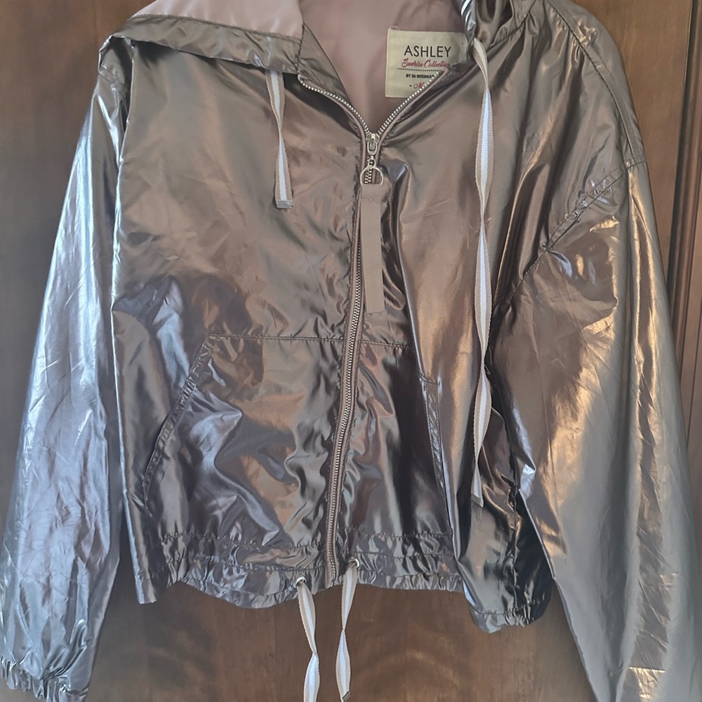 Ashley By 26 International Women's Metallic Silver Jacket